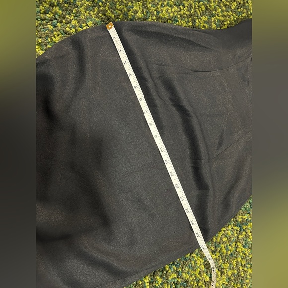 Vintage Jessica McClintock Gunne Sax Black Dress with Slit and Back Detail - Picture 11 of 12